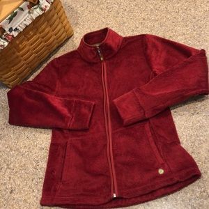 Dakini Maroon Fleece Jacket Small Zip